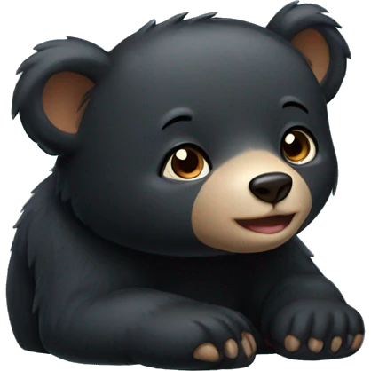 black bear cub emoji