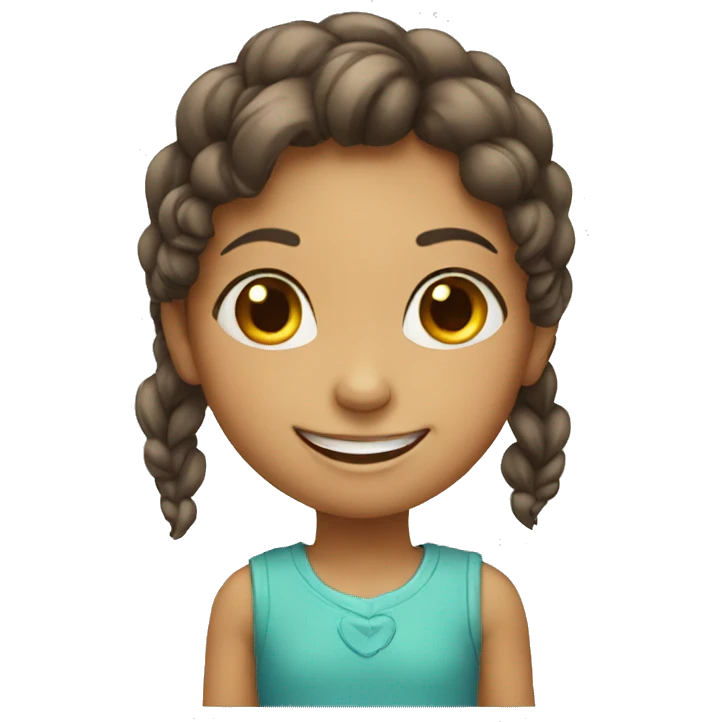 smiling little girl emoji