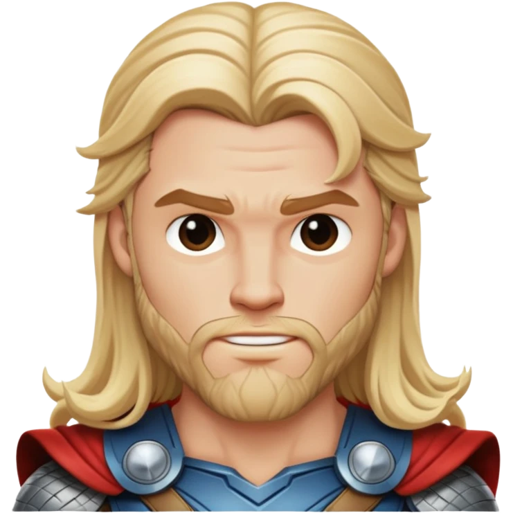 thor with long blonde hair emoji