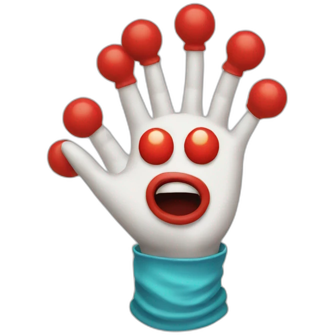 clown hand emoji