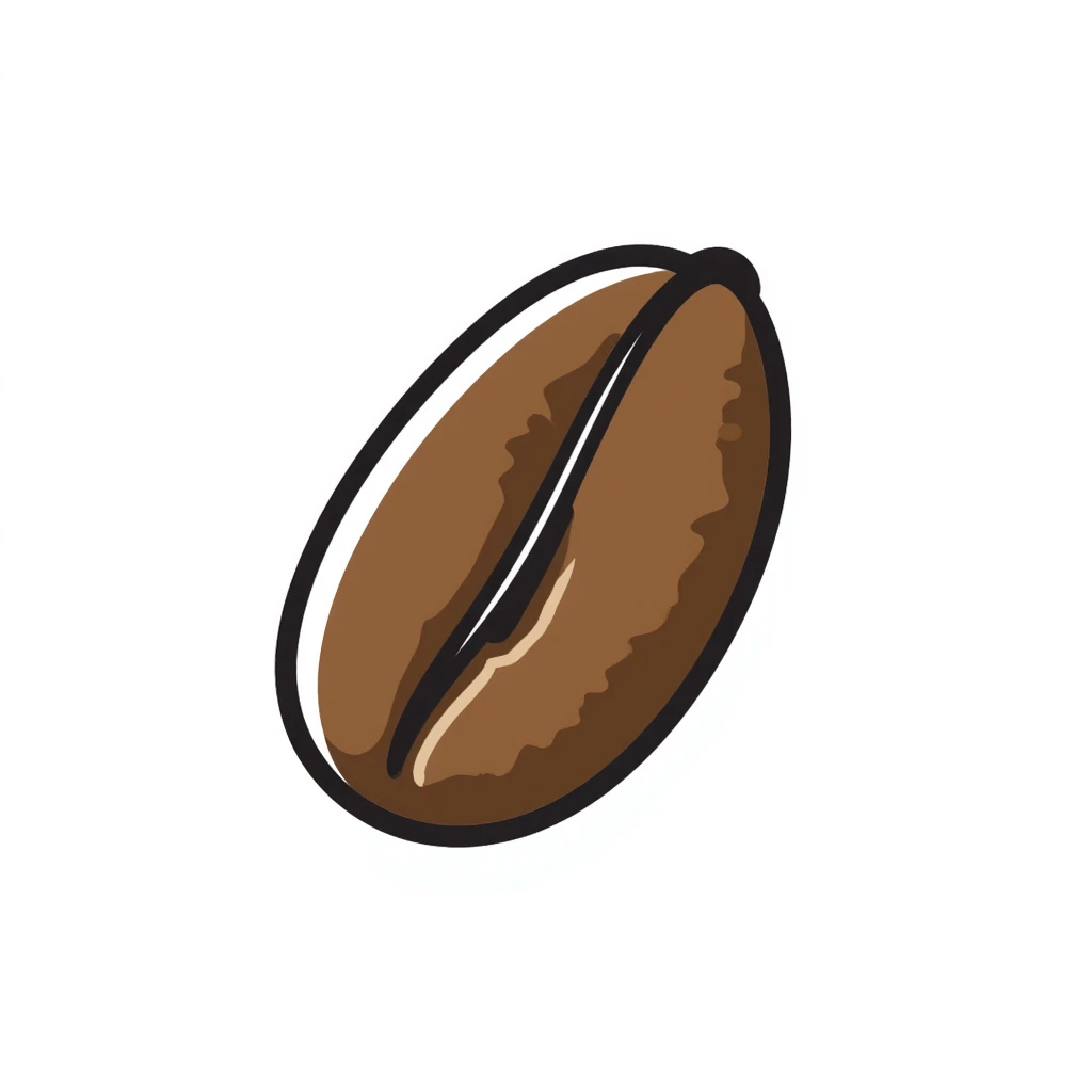 classic brown coffee bean emoji