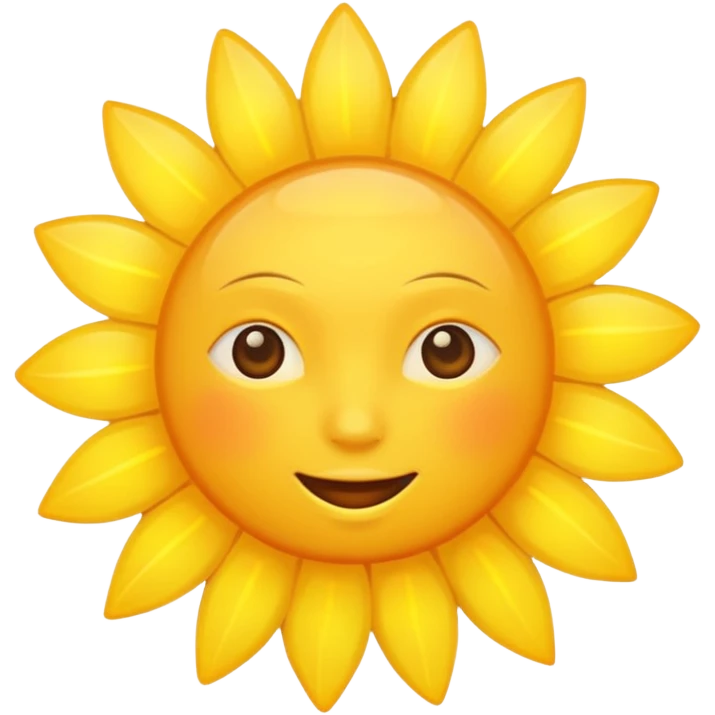yellow sun emoji