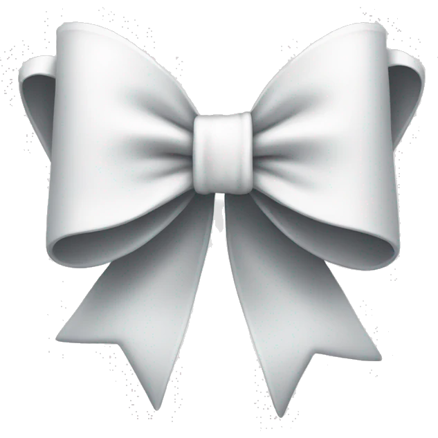 white bow emoji