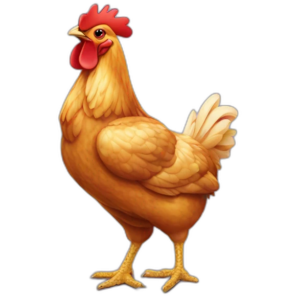 poulet avec une bière emoji