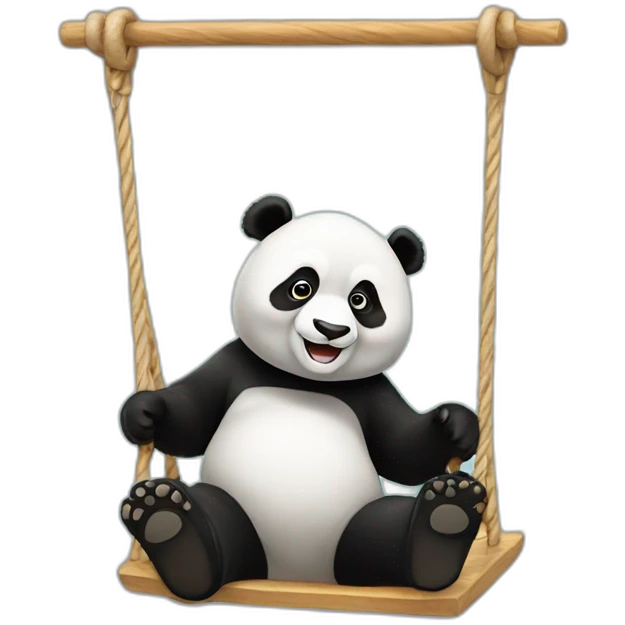 A panda that swings emoji