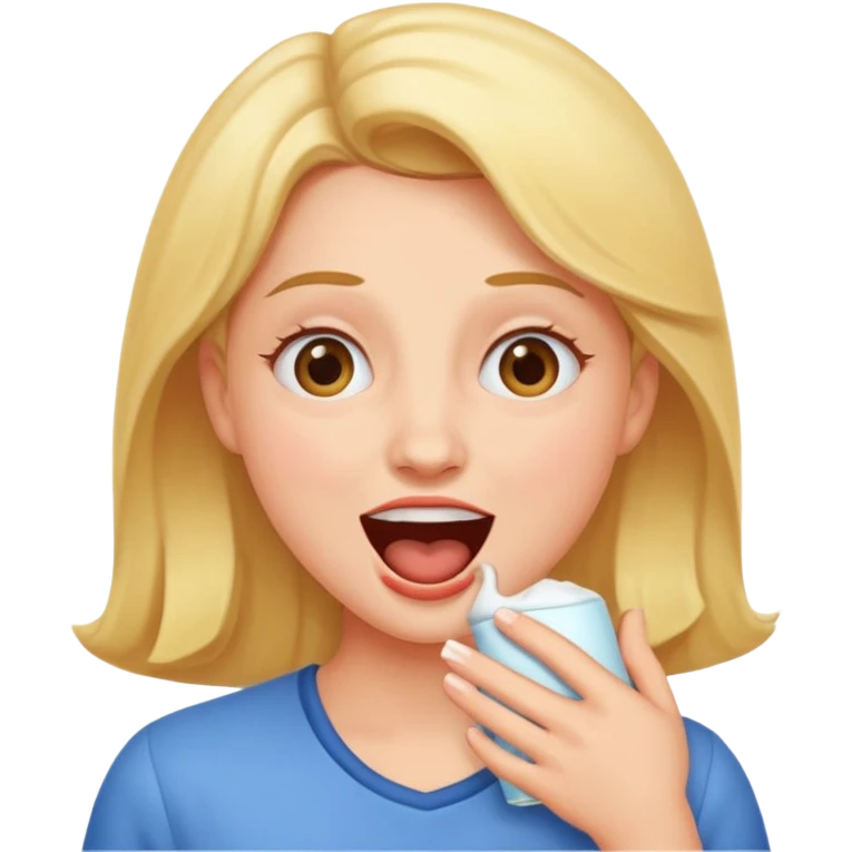woman burping emoji