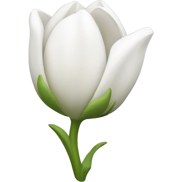 white flower bud emoji