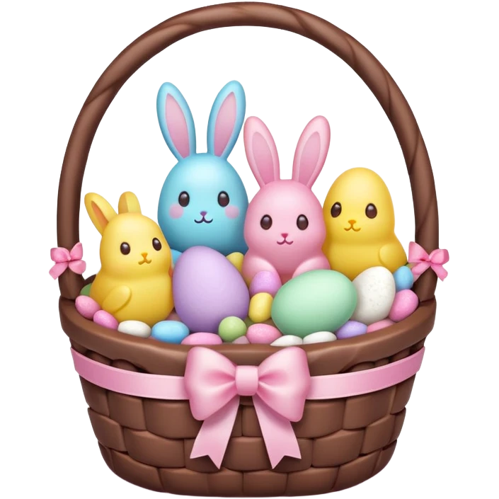  peeps marshmallow easter candy basket kawaii chocolate bunny jelly bean eggs emoji