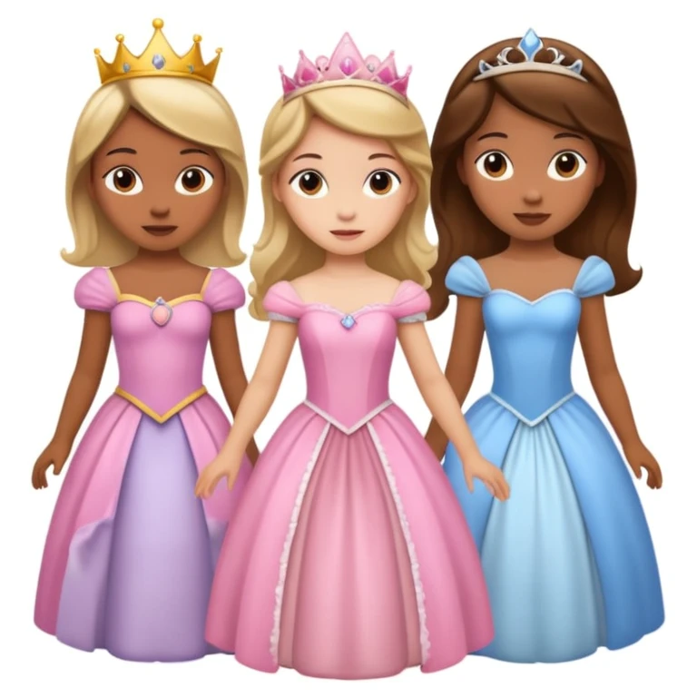 girls in a princess dress emoji
