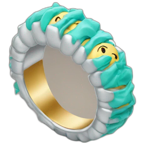 Bague pour les main sur les dent emoji