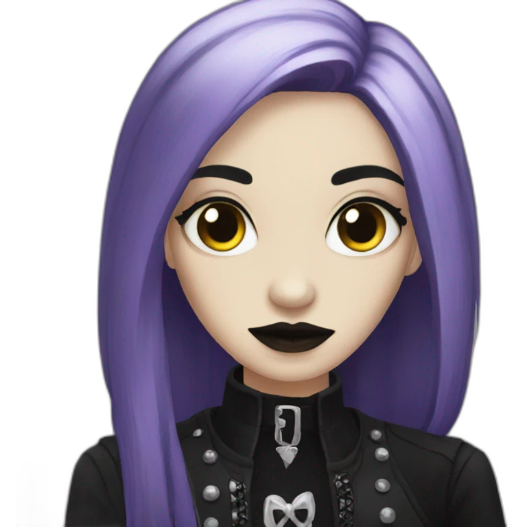 Goth girl emoji