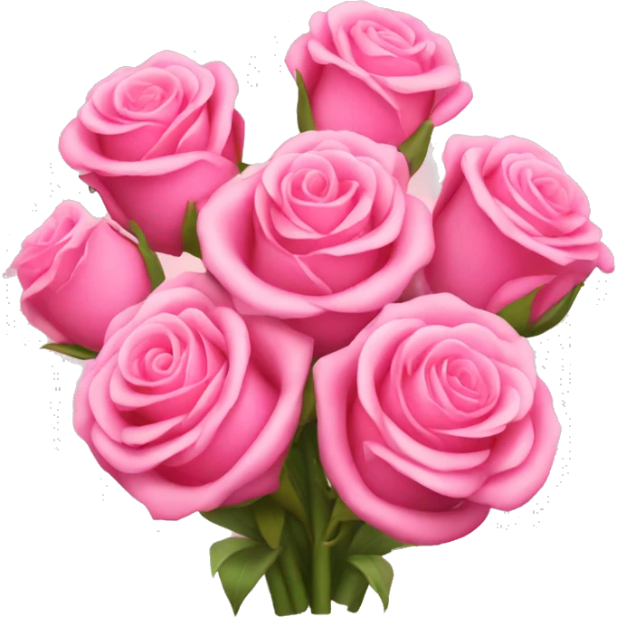 Bouquet of pink roses  emoji