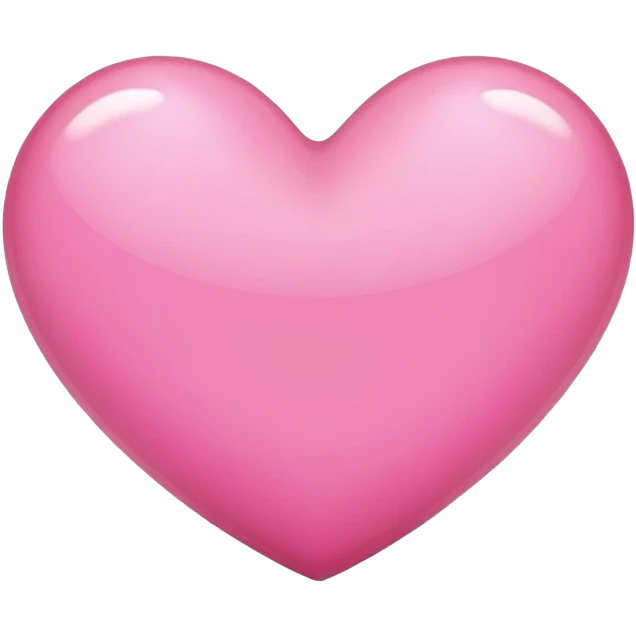 Coquette pink heart  emoji