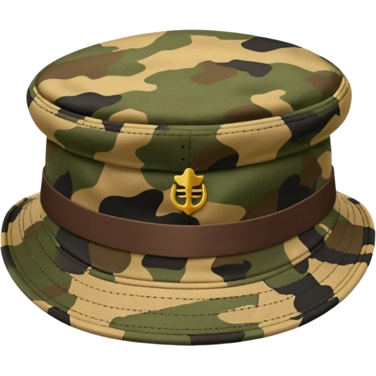 Khaki camo fiddler hat emoji