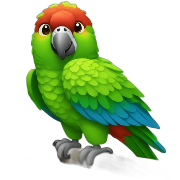 Beautiful parrot emoji