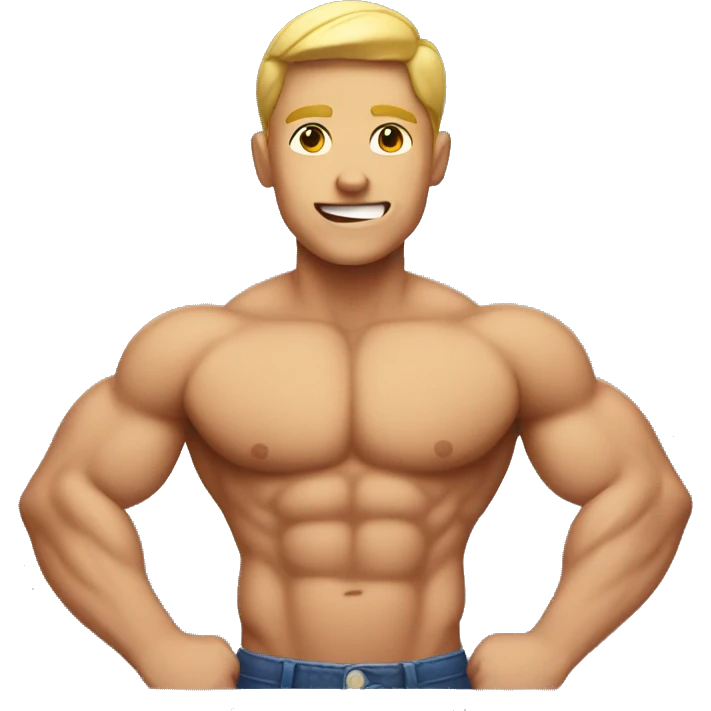 muscle boy emoji