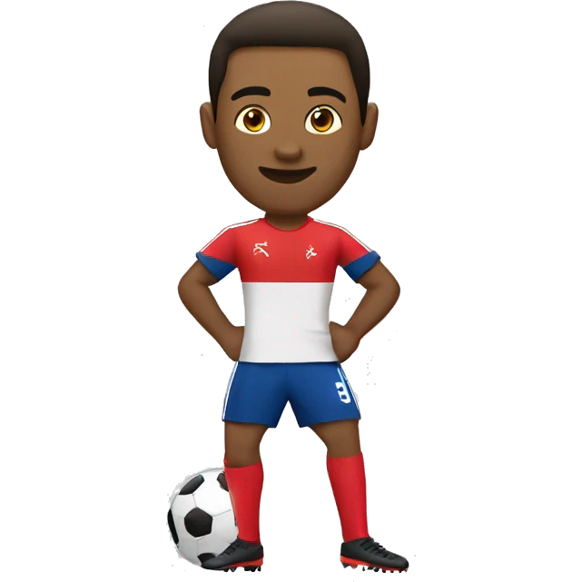 Kelian joue au foot  emoji