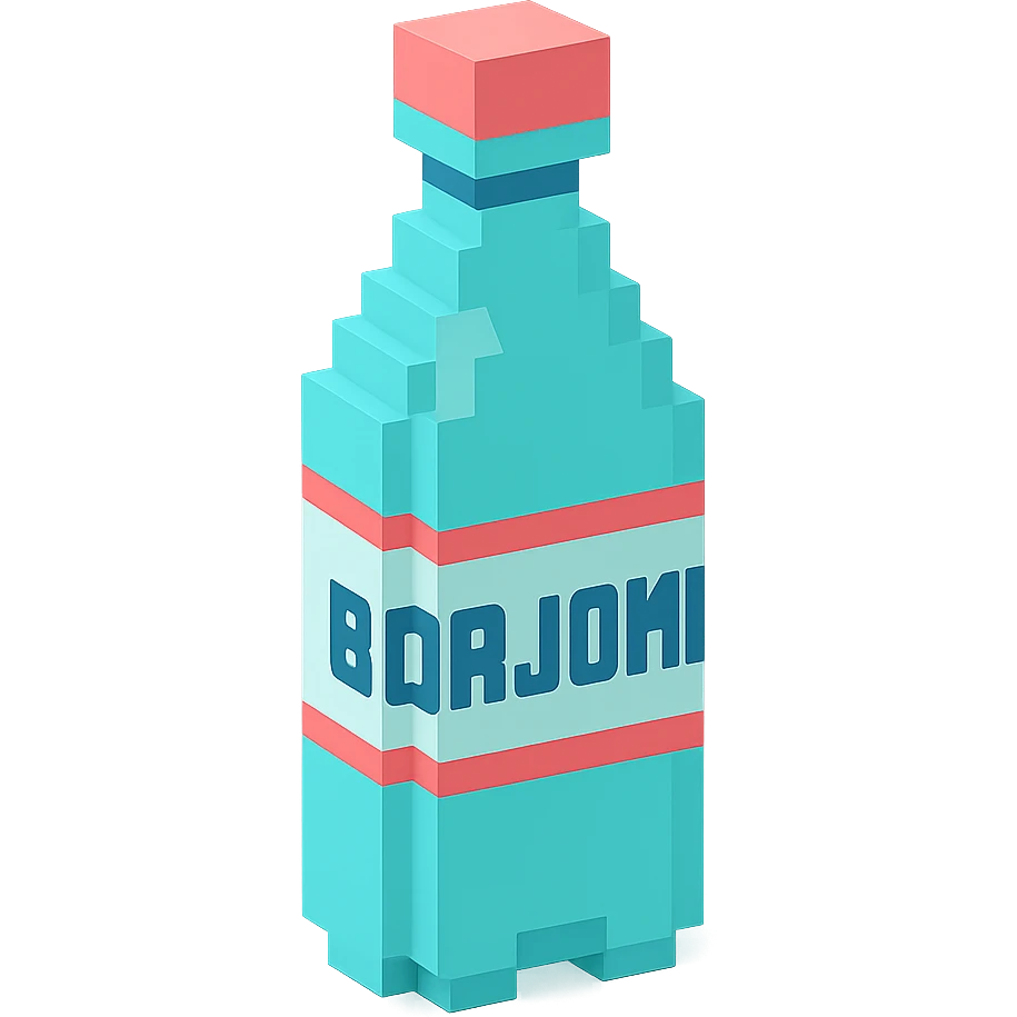 бутылка borjomi, no background emoji