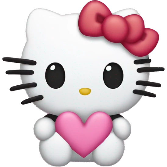 hello kitty heart emoji