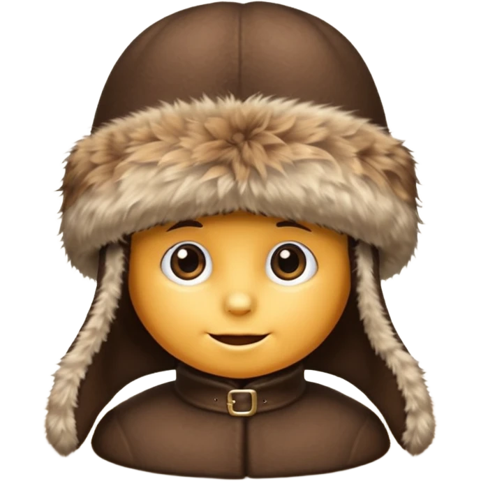 just fur hat on table emoji