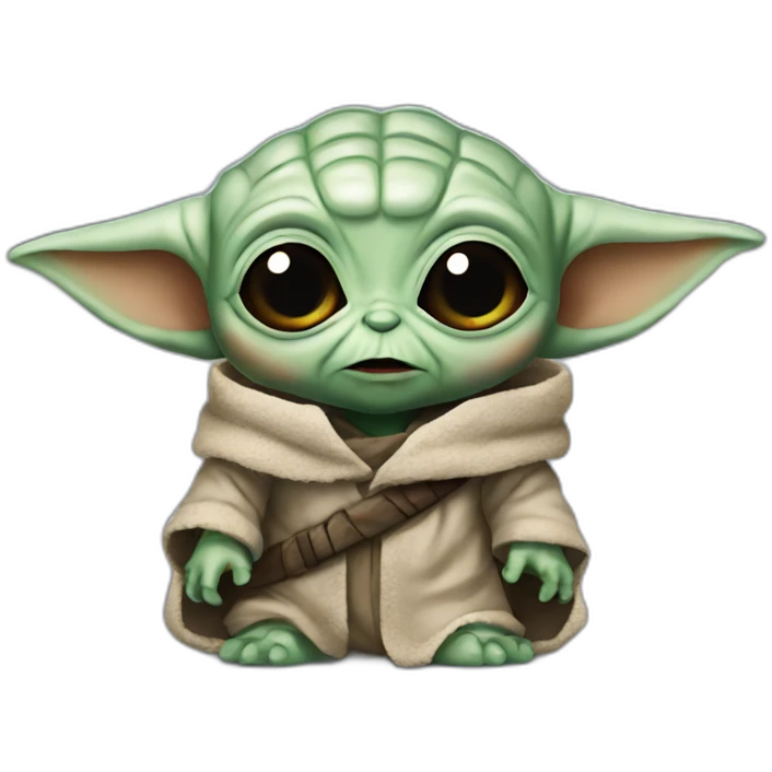 zombie baby yoda emoji