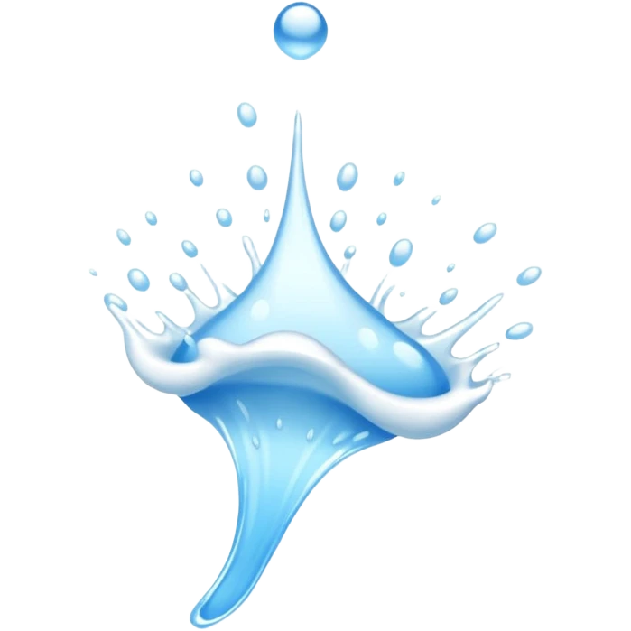 A line shaped splash shot of semen flying in the air  emoji