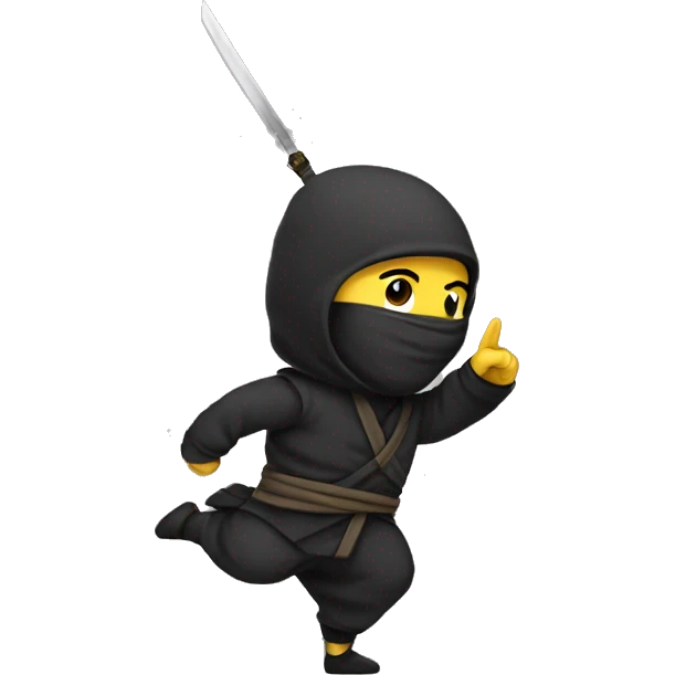 salute as a ninja emoji