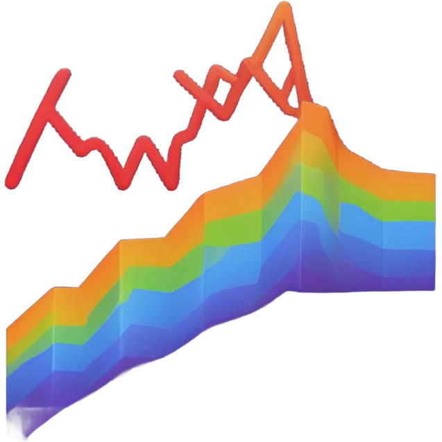 vaporware color trending up chart up and to the right emoji