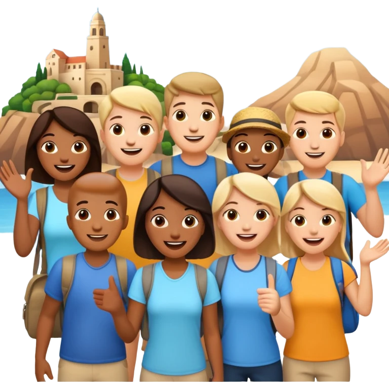 관광객 증가 emoji