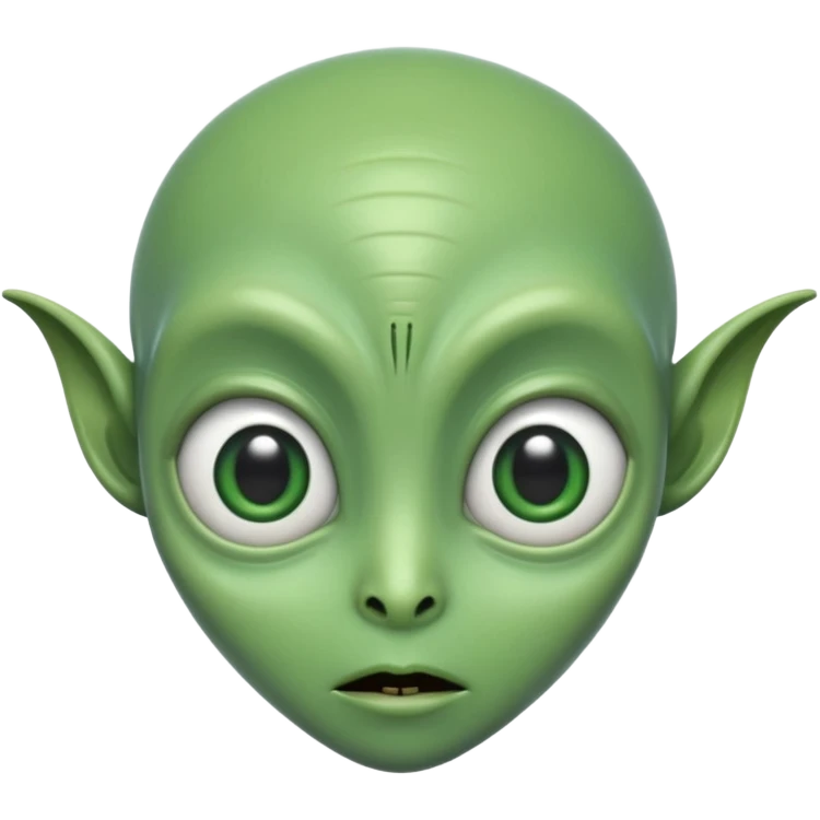 High alien emoji