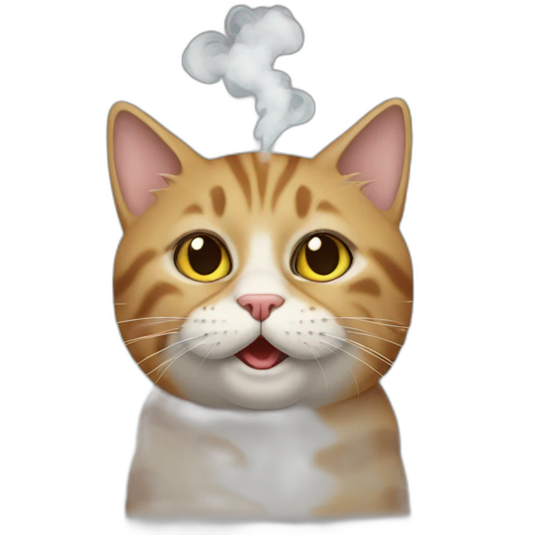cat smoke emoji