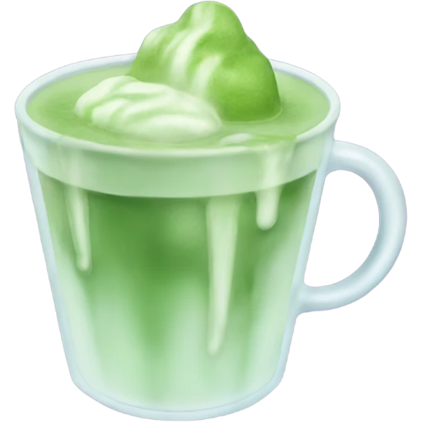 Cup of iced Matcha emoji