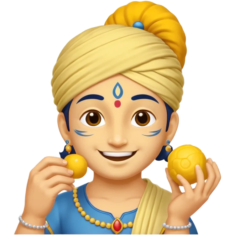  Krishna eating butter  emoji