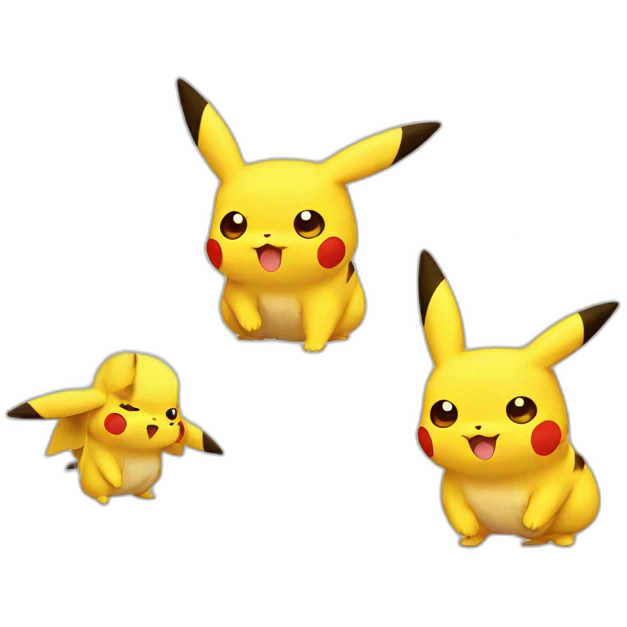 Pikachu with fumbles emoji