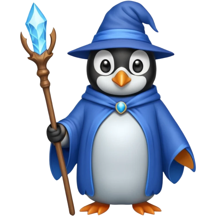 Penguin Wizard emoji