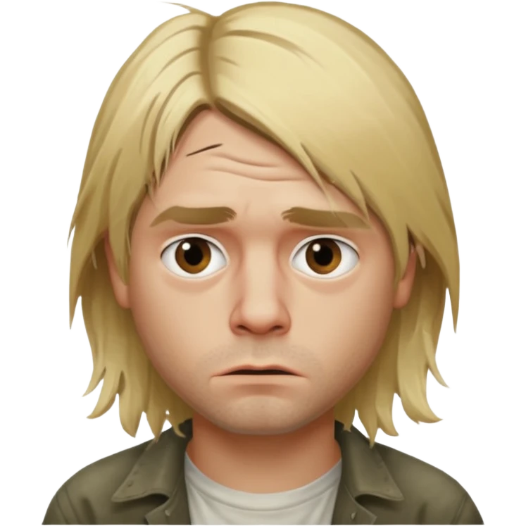 kurt cobain face emoji