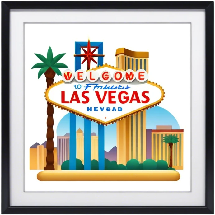 las vegas, no frame emoji