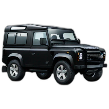 thenew landrover defender black emoji