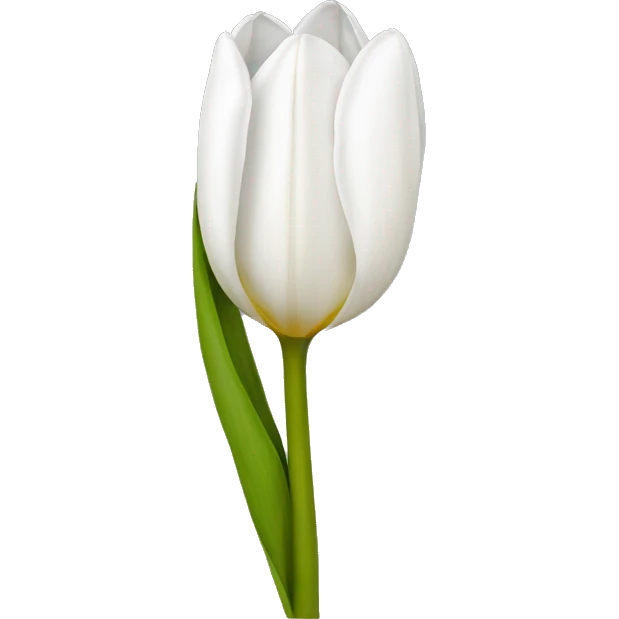 White tulip emoji