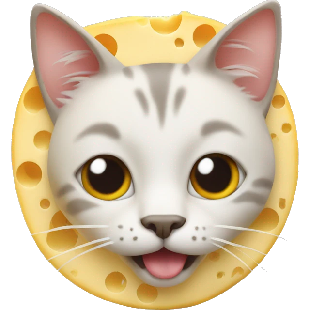 cat made from cheese emoji