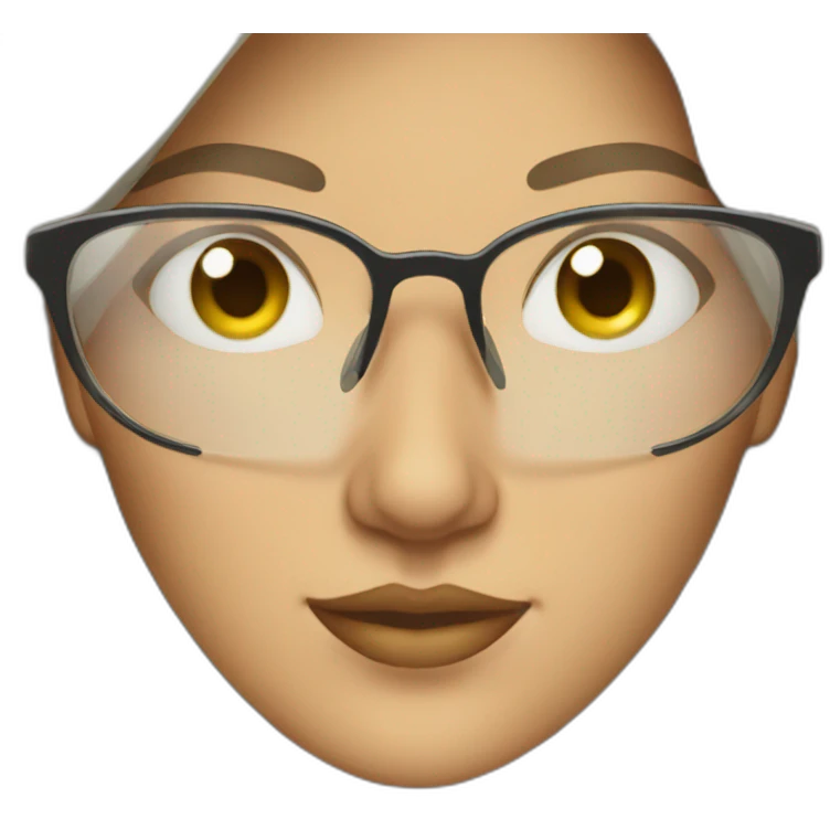 woman with glass emoji