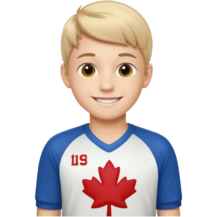 Young boy wishing luck emoji