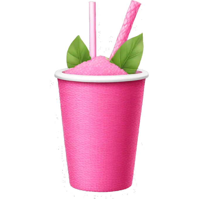 PINK STRAW emoji