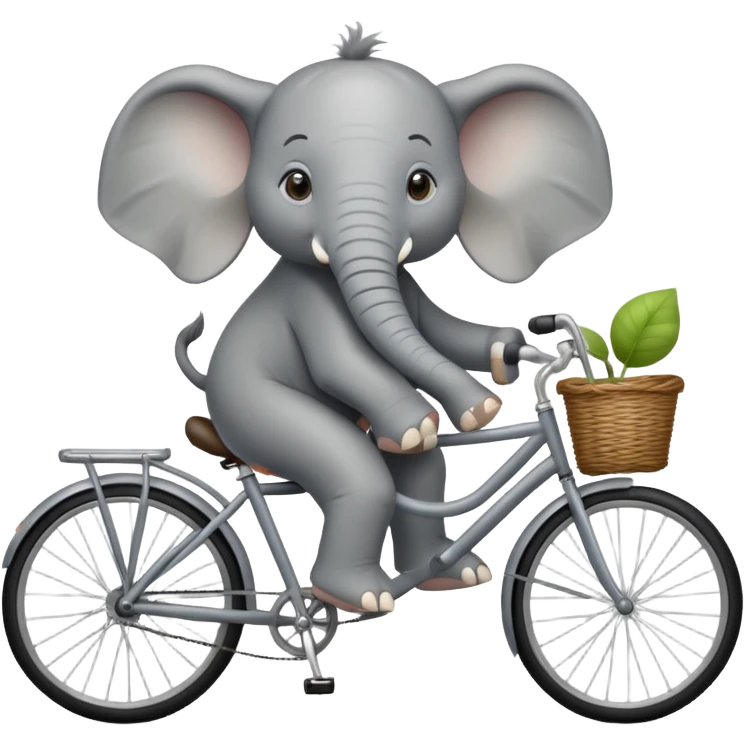 elephant riding a bicycle emoji