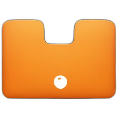 Orange laptop emoji