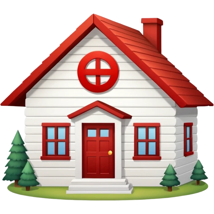 house with cancel slash circle over top emoji