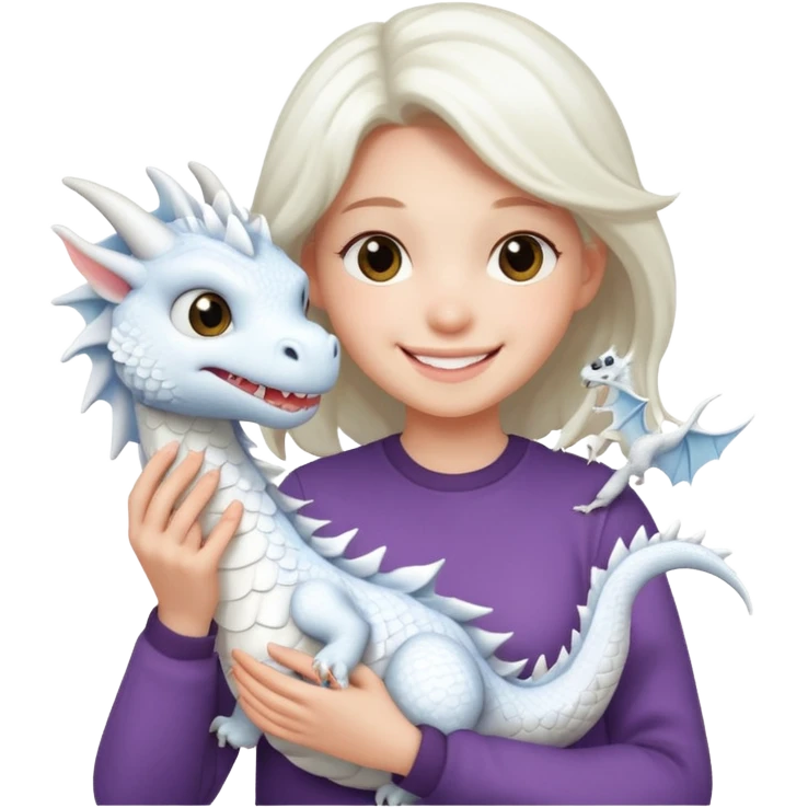 Holding draco emoji