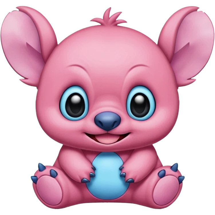 Stitch in  rosa emoji