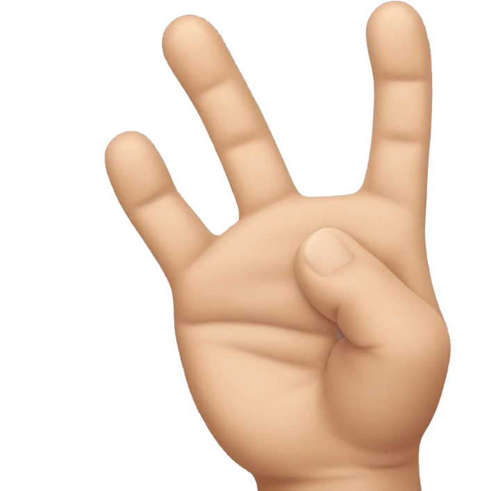 Hand grabbing a sandal emoji