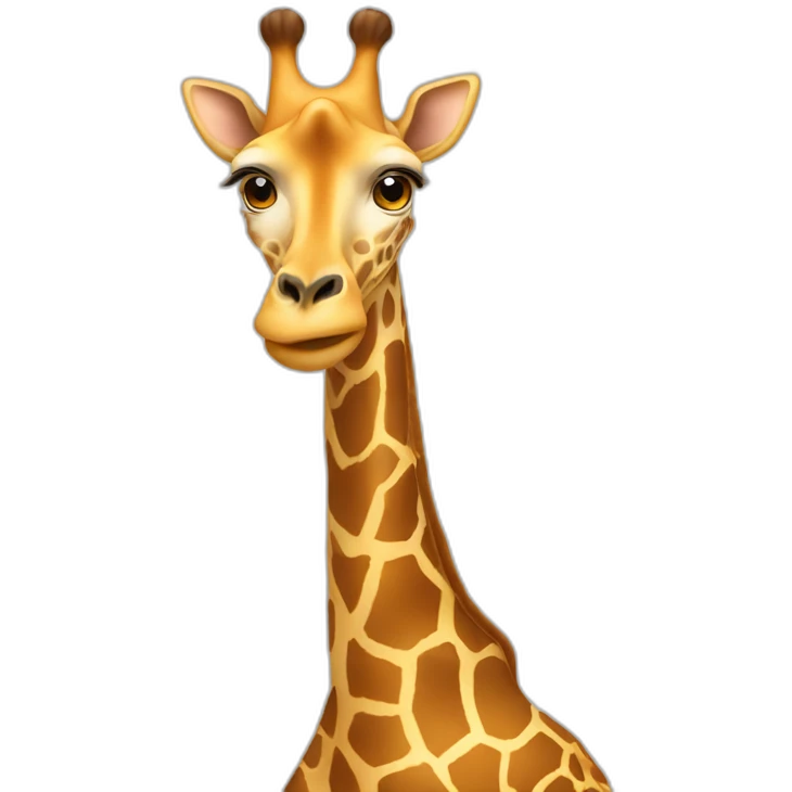giraffe with no neck emoji